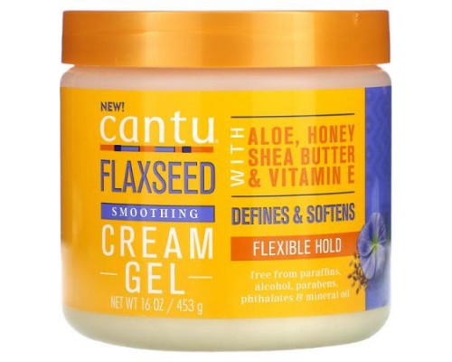 Cantu, Flaxseed Smoothing Cream Gel, 16 oz (453 g)