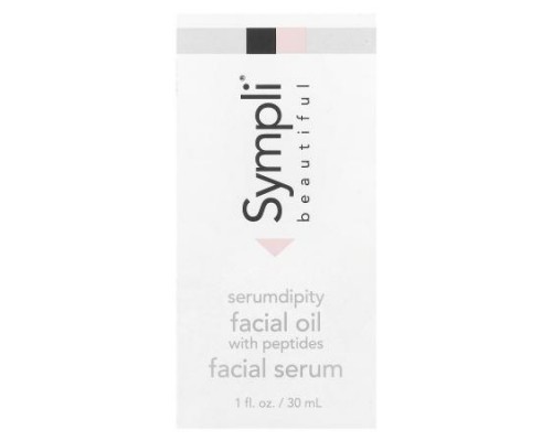 Sympli Beautiful, Serumdipity, Age Refining Facial Oil with Peptides, 1 fl oz (30 ml)