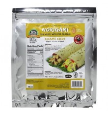 Norigami, Egg Wraps with Pea Protein, Sesame Seeds, 10 Thin Wraps, 1.4 oz (40 g)