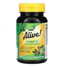 Nature's Way, Alive! Diabetic Multivitamin, 60 Tablets