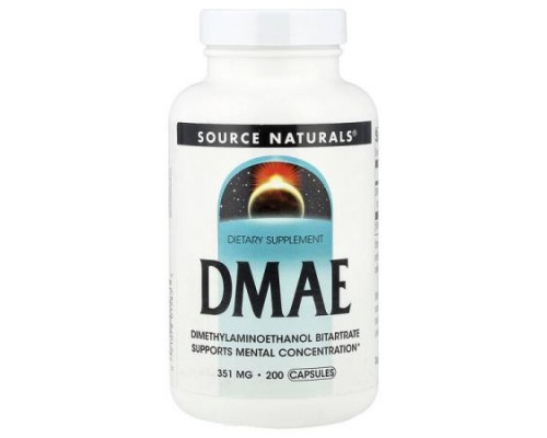 Source Naturals, DMAE, 351 mg, 200 Capsules Source Naturals, DMAE, 351 mg, 200 Capsules