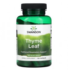 Swanson, Thyme Leaf, 500 mg , 120 Capsules