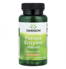 Swanson, Papaya Enzyme Papain, 100 mg, 90 Vegan Capsules