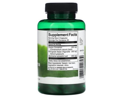 Swanson, Full Spectrum Cinnamon, Fenugreek, & Gymnema with Ceylon Cinnamon, 120 Capsules Swanson, Full Spectrum Cinnamon, Fenugreek, & Gymnema with Ceylon Cinnamon, 120 Capsules