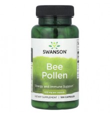 Swanson, Bee Pollen, 400 mg, 100 Capsules