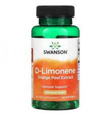 Swanson, D-Limonene, Orange Peel Extract , 250 mg , 60 Softgels