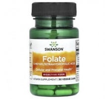 Swanson, Folate, 30 Veggie Caps (680 mcg DFE per Cap)