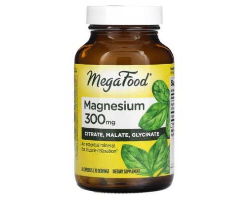 MegaFood, Magnesium, 60 Capsules