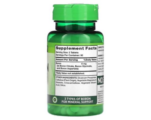 Nature's Truth, Triple Action Boron Complex, 180 Tablets (3 mg per Tablet)