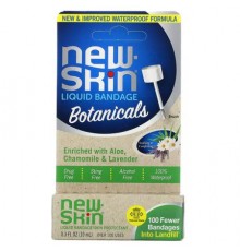 New Skin, Liquid Bandage, Skin Protectant, Botanicals, 0.3 fl oz (10 ml)