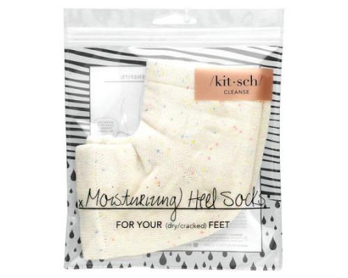 Kitsch, Moisturizing Heel Socks, Rainbow Speckle, 1 Pair Kitsch, Moisturizing Heel Socks, Rainbow Speckle, 1 Pair