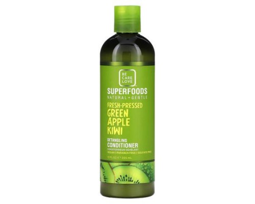 Be Care Love, Detangling Conditioner, Fresh-Pressed Green Apple Kiwi, 12 fl oz (355 ml)