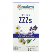 Himalaya, Hello ZZZs, 60 Vegan Capsules