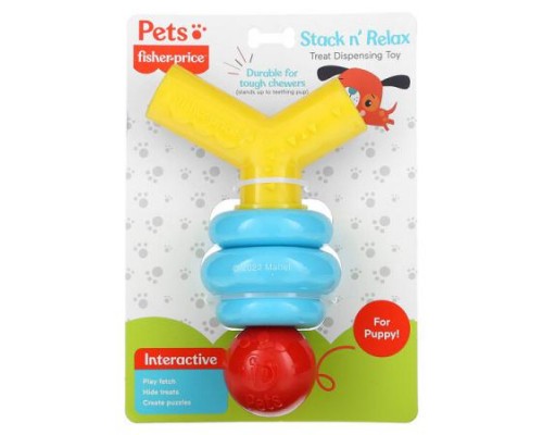 Fisher-Price, Pets, Stack n' Relax, Treat Dispensing Toy, For Dogs, 1 Chew Toy Fisher-Price, Pets, Stack n' Relax, Treat Dispensing Toy, For Dogs, 1 Chew Toy