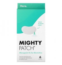 Hero Cosmetics, Mighty Patch® Micropoint XL For Blemishes, 6 Patches