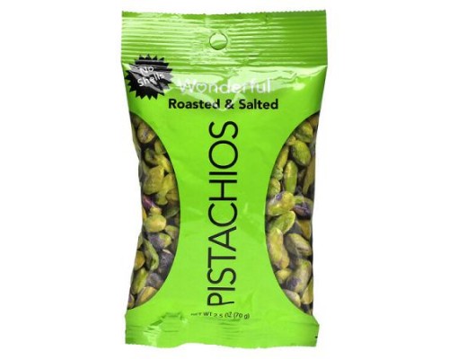 Wonderful Pistachios, Roasted & Salted, No Shells, 2.5 oz (70 g)