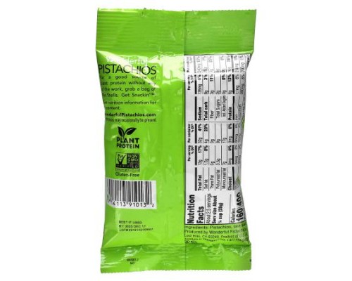 Wonderful Pistachios, Roasted & Salted, No Shells, 2.5 oz (70 g)