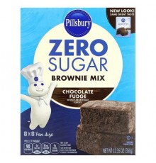 Pillsbury, Zero Sugar, Brownie Mix, Chocolate Fudge, 12.35 oz (350 g)