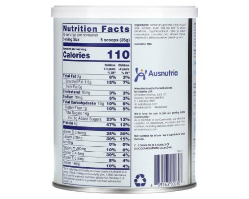 Kabrita, Goat Milk-Based Junior Nutrition Powder, 2+ Years, 14 oz (400 g) Kabrita, Goat Milk-Based Junior Nutrition Powder, 2+ Years, 14 oz (400 g)