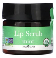 Beauty By Earth, Lip Scrub, Mint, 0.7 oz (20 g) (Discontinued Item)