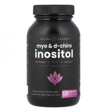 NutraChamps, Myo & D-Chiro Inositol , 120 Vegan Capsules