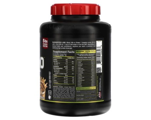 ALLMAX, Hexapro™, High-Protein Lean Meal, Chocolate Peanut Butter, 5 lbs (2.27 kg) ALLMAX, Hexapro™, High-Protein Lean Meal, Chocolate Peanut Butter, 5 lbs (2.27 kg)