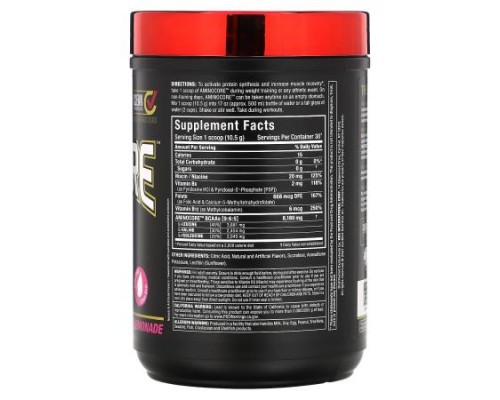 ALLMAX, AMINOCORE™ BCAA, Pink Lemonade, 0.69 lbs (315 g) ALLMAX, AMINOCORE™ BCAA, Pink Lemonade, 0.69 lbs (315 g)