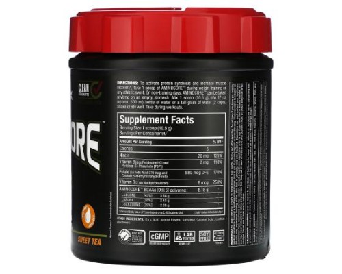ALLMAX, AMINOCORE™ BCAA, Sweet Tea, 2.1 lbs (945 g) ALLMAX, AMINOCORE™ BCAA, Sweet Tea, 2.1 lbs (945 g)