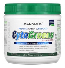 ALLMAX, CytoGreens®, Premium Green Superfood For Athletes, Acai Berry Green Tea, 0.6 lbs (267 g)