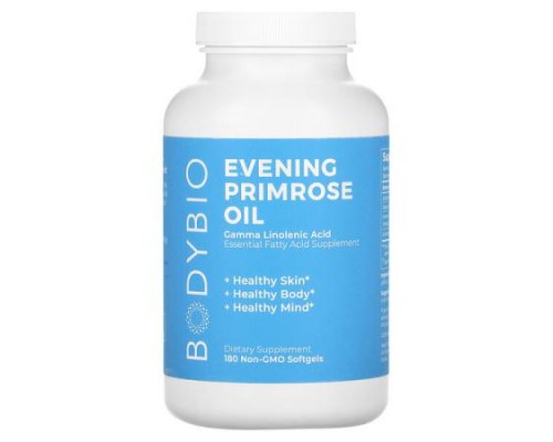 BodyBio, Evening Primrose Oil, 180 Non-GMO Softgels BodyBio, Evening Primrose Oil, 180 Non-GMO Softgels