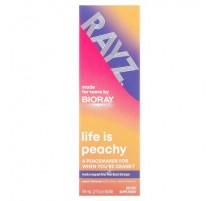 Bioray, Rayz, Life Is Peachy, Herbal Drops For Teens, Peach, 2 fl oz (59 ml)