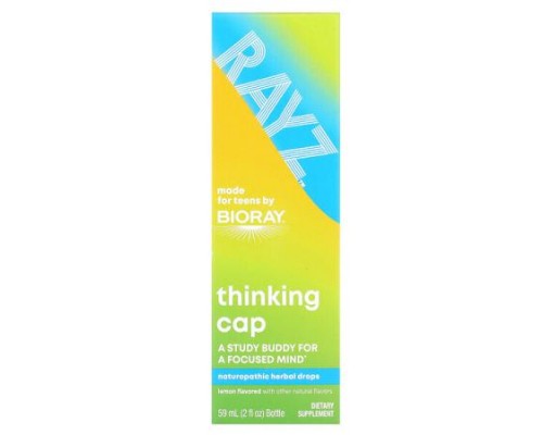 Bioray, Rayz, Thinking Cap, Naturopathic Herbal Drops, Lemon, 2 fl oz (59 ml) Bioray, Rayz, Thinking Cap, Naturopathic Herbal Drops, Lemon, 2 fl oz (59 ml)