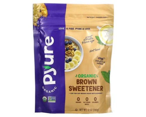 Pyure, Organic Brown Sweetener, 12 oz (340 g)