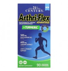 21st Century, Arthri-Flex Advantage + Turmeric, 90 Vegetarian Capsules