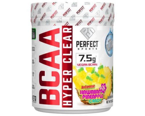 PERFECT Sports, BCAA Hyper Clear, Intense Hawaiian Pineapple Candy, 10.5 oz (297 g)
