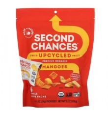 Made in Nature, Second Chances Mangoes, Dried Upcycled Fruit, 6 Pack, 1 oz (28 g) Each
