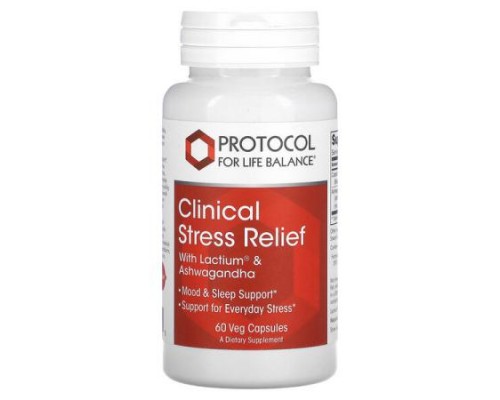 Protocol for Life Balance, Clinical Stress Relief , 60 Veg Capsules
