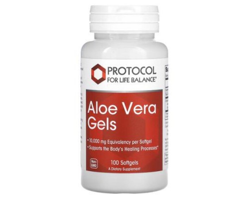 Protocol for Life Balance, Aloe Vera Gels, 10,000 mg, 100 Softgels