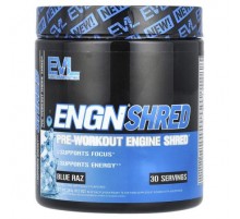 EVLution Nutrition, ENGN® Shred, Pre-Workout Engine Shred®, Blue Raz, 8.5 oz (240 g)
