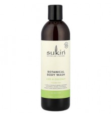 Sukin, Botanical Body Wash, All Skin Types, Lime & Coconut, 16.91 fl oz (500 ml)