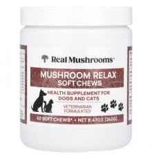 Real Mushrooms, Mushroom Relax Soft Chews, 60 Chews