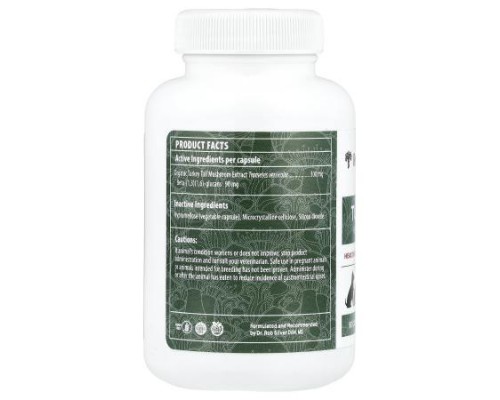 Real Mushrooms, Turkey Tail, Immune Support, For Dogs and Cats, 90 Capsules