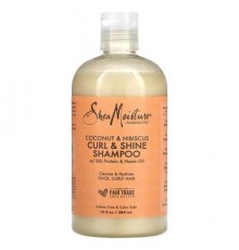 SheaMoisture, Curl & Shine Shampoo, Thick, Curly Hair, Coconut & Hibiscus, 13 fl oz (384 ml)