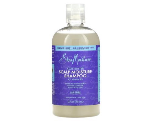 SheaMoisture, Scalp Moisture Shampoo, Aloe Butter, 13 fl oz (384 ml)