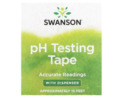 Swanson, pH Testing Tape With Dispenser, Approximately 15 Feet Swanson, pH Testing Tape With Dispenser, Approximately 15 Feet