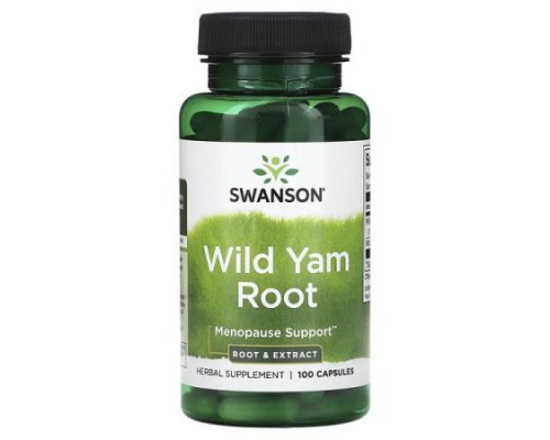 Swanson, Wild Yam Root, 100 Capsules