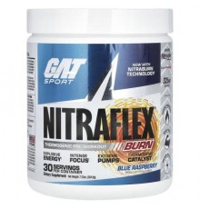 GAT, Sport, NITRAFLEX Burn, Blue Raspberry, 7.23 oz (204.9 g)