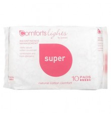 Cottons, Comforts Lights, Pads, Super, 10 Pads