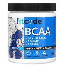 fitcode, BCAA, Blue Raz, 8.5 oz (240 g)