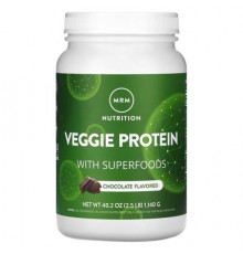 MRM Nutrition, Veggie Protein with Superfoods, Chocolate Flavored, 2.5 lb (1,140 g)